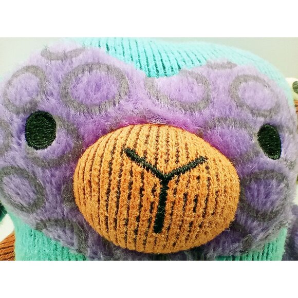 Monkey Plush Mary Meyer Ikimono Textured Stuffed Animal 6" Colorful Corduroy Toy - Picture 3 of 15